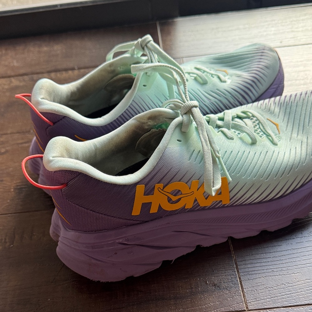 Hoka women’s Sneakers - Light teal and Purple - Picture 3 of 4